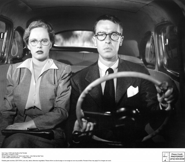 Gun Crazy (1949) aka Deadly is the Female Directed by Joseph H. Lewis Shown: Peggy Cummins (as Annie Laurie Starr), John Dall (as Bart Tare)