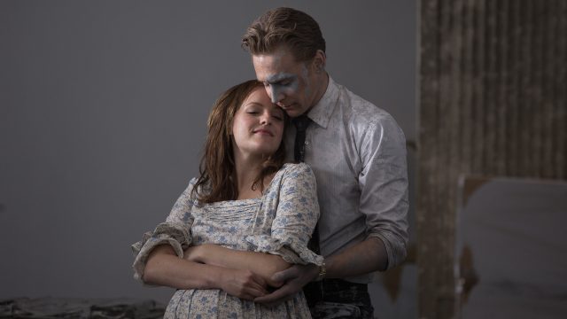 Elisabeth Moss as Helen Wilder and Tom Hiddleston as Robert Laing in HIGH RISE, a Magnolia Pictures release. Photo courtesy of Magnolia Pictures. Photo credit: Aidan Monaghan